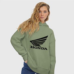 Толстовка оверсайз женская Honda Motor, цвет: авокадо — фото 2