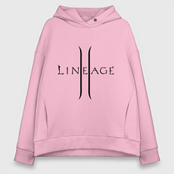 Толстовка оверсайз женская Lineage logo, цвет: светло-розовый