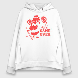 Толстовка оверсайз женская Freddy Game Over, цвет: белый