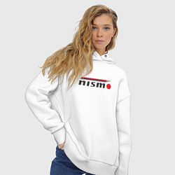 Толстовка оверсайз женская Nismo, цвет: белый — фото 2