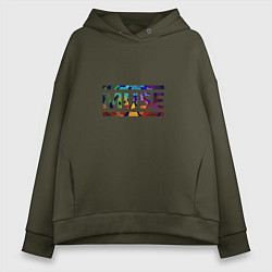 Толстовка оверсайз женская Muse Colour, цвет: хаки