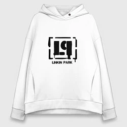 Толстовка оверсайз женская Linkin Park Stamp, цвет: белый