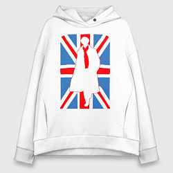 Женское худи оверсайз Sherlock Holmes Union Jack