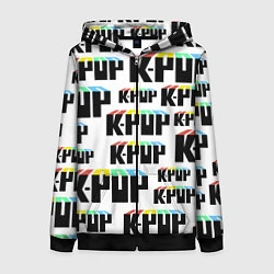 Женская толстовка на молнии K-pop Pattern