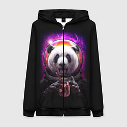 Женская толстовка на молнии Panda Cosmonaut