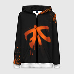 Женская толстовка на молнии Fnatic: Black collection