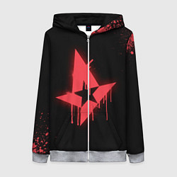 Женская толстовка на молнии Astralis: Black collection