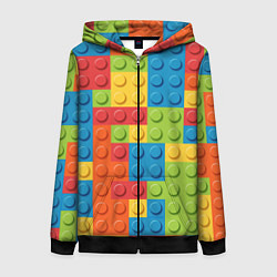 Женская толстовка на молнии Лего конструктор