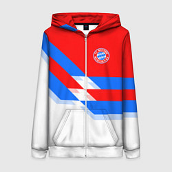 Женская толстовка на молнии Bayern FC: White style