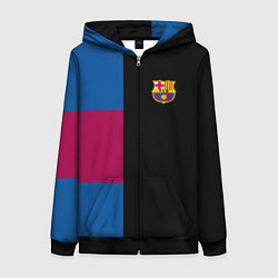 Женская толстовка на молнии Barcelona FC: Black style