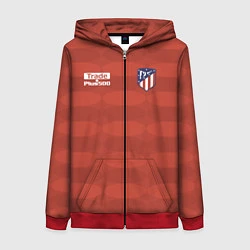 Женская толстовка на молнии Atletico Madrid: Red Ellipse