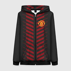Толстовка на молнии женская FC Manchester United: Creative, цвет: 3D-черный