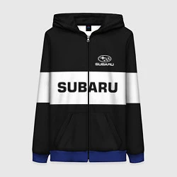 Женская толстовка на молнии Subaru: Black Sport