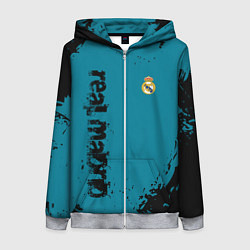 Толстовка на молнии женская Real madrid - grange style, цвет: 3D-меланж