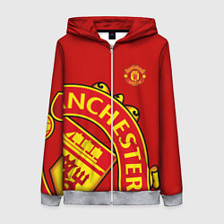 Женская толстовка на молнии FC Man United: Red Exclusive