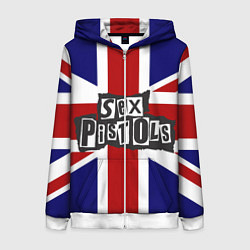 Женская толстовка на молнии Sex Pistols UK