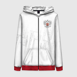 Толстовка на молнии женская Russia 2022 The Winner!, цвет: 3D-красный