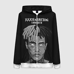 Женская толстовка на молнии XXXTentacion: 1998-2018