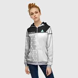 Толстовка на молнии женская Detroit: RK900, цвет: 3D-меланж — фото 2