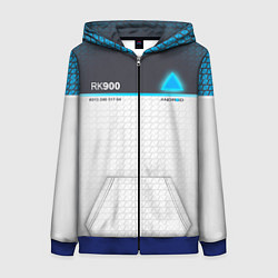 Толстовка на молнии женская Detroit: RK900, цвет: 3D-синий