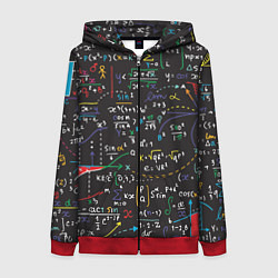 Женская толстовка на молнии Math