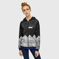 Толстовка на молнии женская BONES: SESH Team, цвет: 3D-синий — фото 2