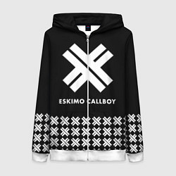 Толстовка на молнии женская Eskimo Callboy: Cross, цвет: 3D-белый