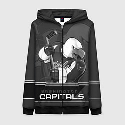 Женская толстовка на молнии Washington Capitals: Mono