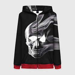 Женская толстовка на молнии Wind - smoky skull