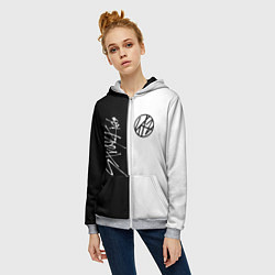 Толстовка на молнии женская Stray Kids, цвет: 3D-меланж — фото 2