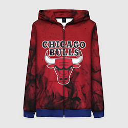 Женская толстовка на молнии CHICAGO BULLS