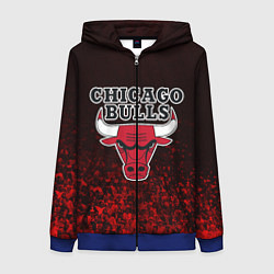 Женская толстовка на молнии CHICAGO BULLS