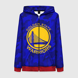 Толстовка на молнии женская GOLDEN STATE WARRIORS, цвет: 3D-красный