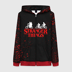 Женская толстовка на молнии STRANGER THINGS