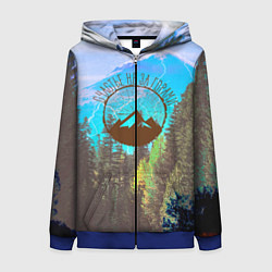 Женская толстовка на молнии Счастье не за горами