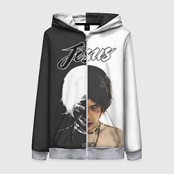 Толстовка на молнии женская Dzhizus, цвет: 3D-меланж