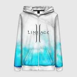 Толстовка на молнии женская LINEAGE 2, цвет: 3D-белый