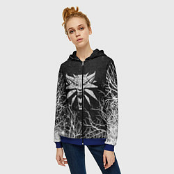 Толстовка на молнии женская ВЕДЬМАК, цвет: 3D-синий — фото 2