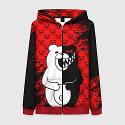 Женская толстовка на молнии MONOKUMA