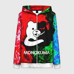 Женская толстовка на молнии MONOKUMA