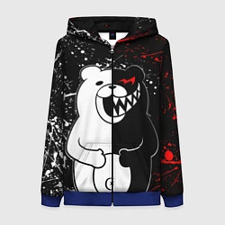 Женская толстовка на молнии MONOKUMA