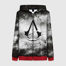 Толстовка на молнии женская Assassin’s Creed, цвет: 3D-красный