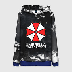 Толстовка на молнии женская UMBRELLA CORP, цвет: 3D-синий