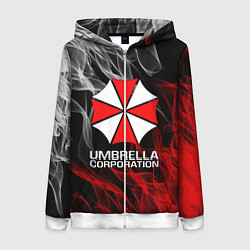 Толстовка на молнии женская UMBRELLA CORP, цвет: 3D-белый