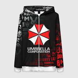 Женская толстовка на молнии RESIDENT EVIL UMBRELLA CORP