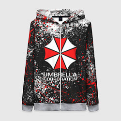 Толстовка на молнии женская UMBRELLA CORP, цвет: 3D-меланж