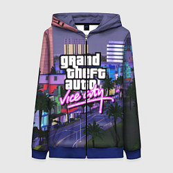 Женская толстовка на молнии Grand Theft Auto Vice City