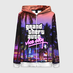 Женская толстовка на молнии Grand Theft Auto Vice City