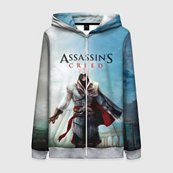 Толстовка на молнии женская Assassins Creed, цвет: 3D-меланж