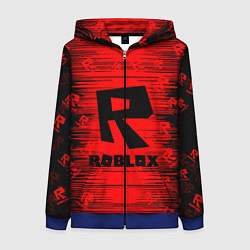 Толстовка на молнии женская Roblox, цвет: 3D-синий